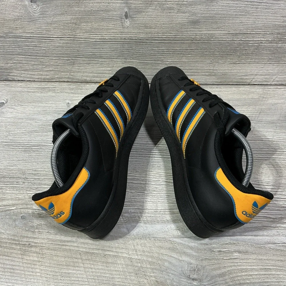 Adidas Superstar UCLA Mens Size 11 Black Gold Blue Athletic Lifestyle Sneakers